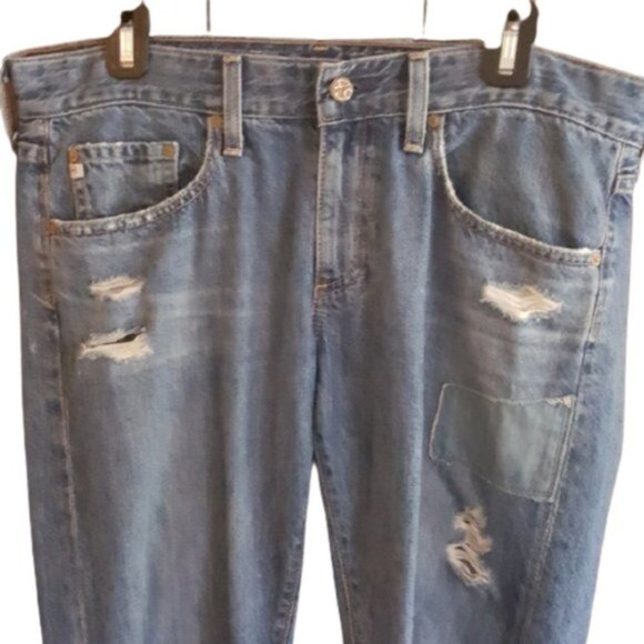 AG ADRIANO GOLDSCHMIED The Nikki Crop Relaxed Skinny distressed jeans - Picture 8 of 15